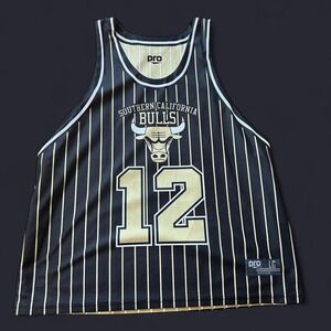 Black and gold Southern California Bulls basketball jersey
